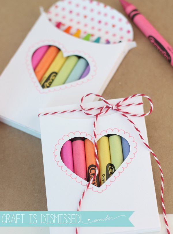 Crayon Box Valentines Damask Love