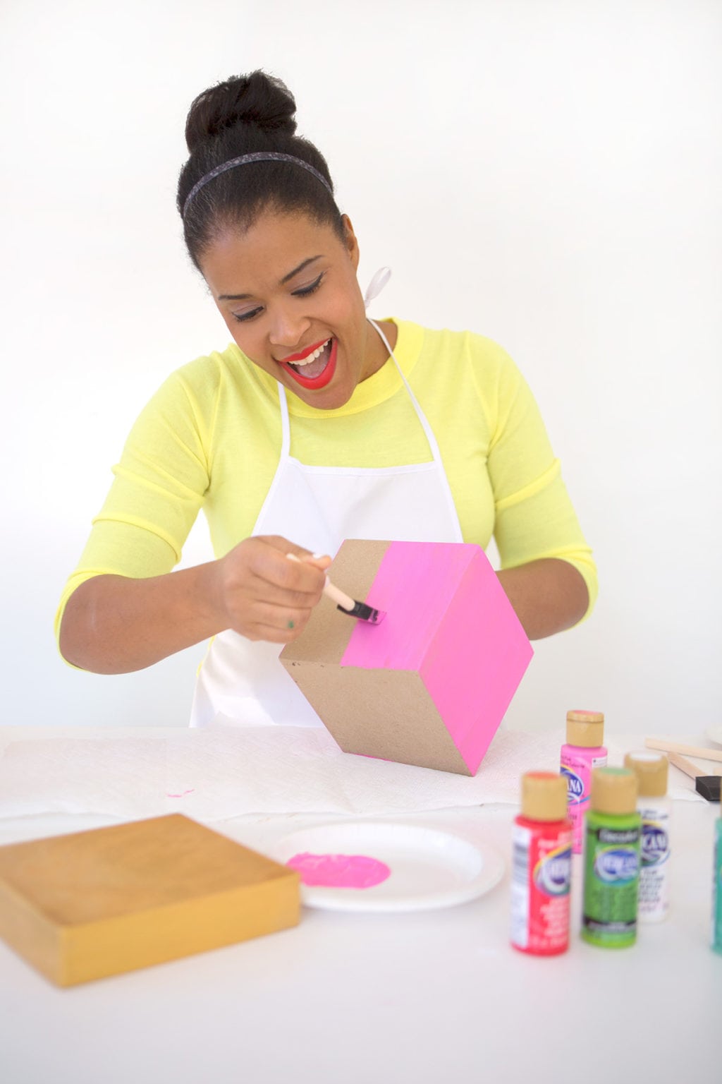 DIY Painted Gift Boxes Damask Love