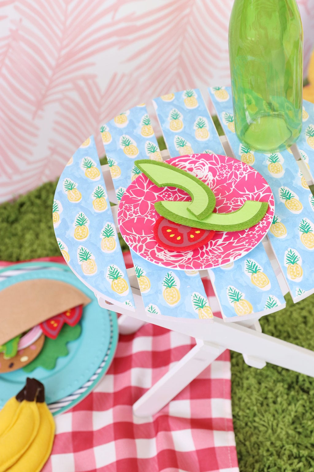 IKEA Hack Mini Picnic Table damask love Damask Love