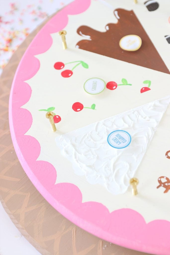 DIY Ice Cream Sundae Roulette Game Damask Love