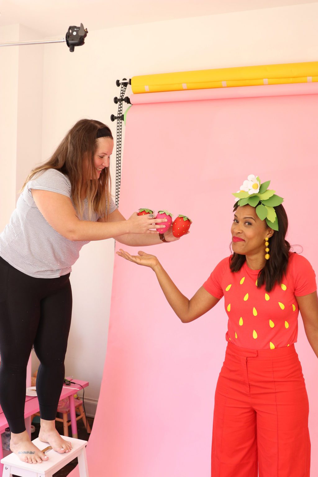 DIY Strawberry Halloween Costume Damask Love
