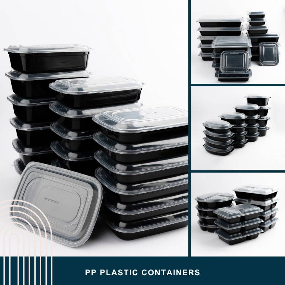 6oz (180 ml) Hinged Plastic Food Container Damati Plastic