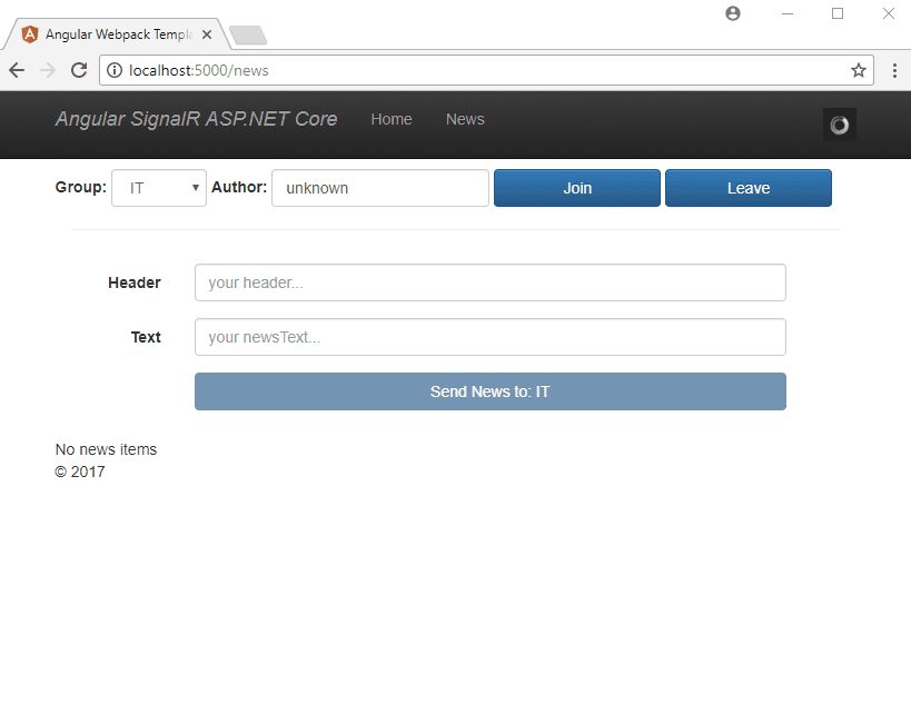 Using EF Core and SQLite to persist SignalR Group messages in