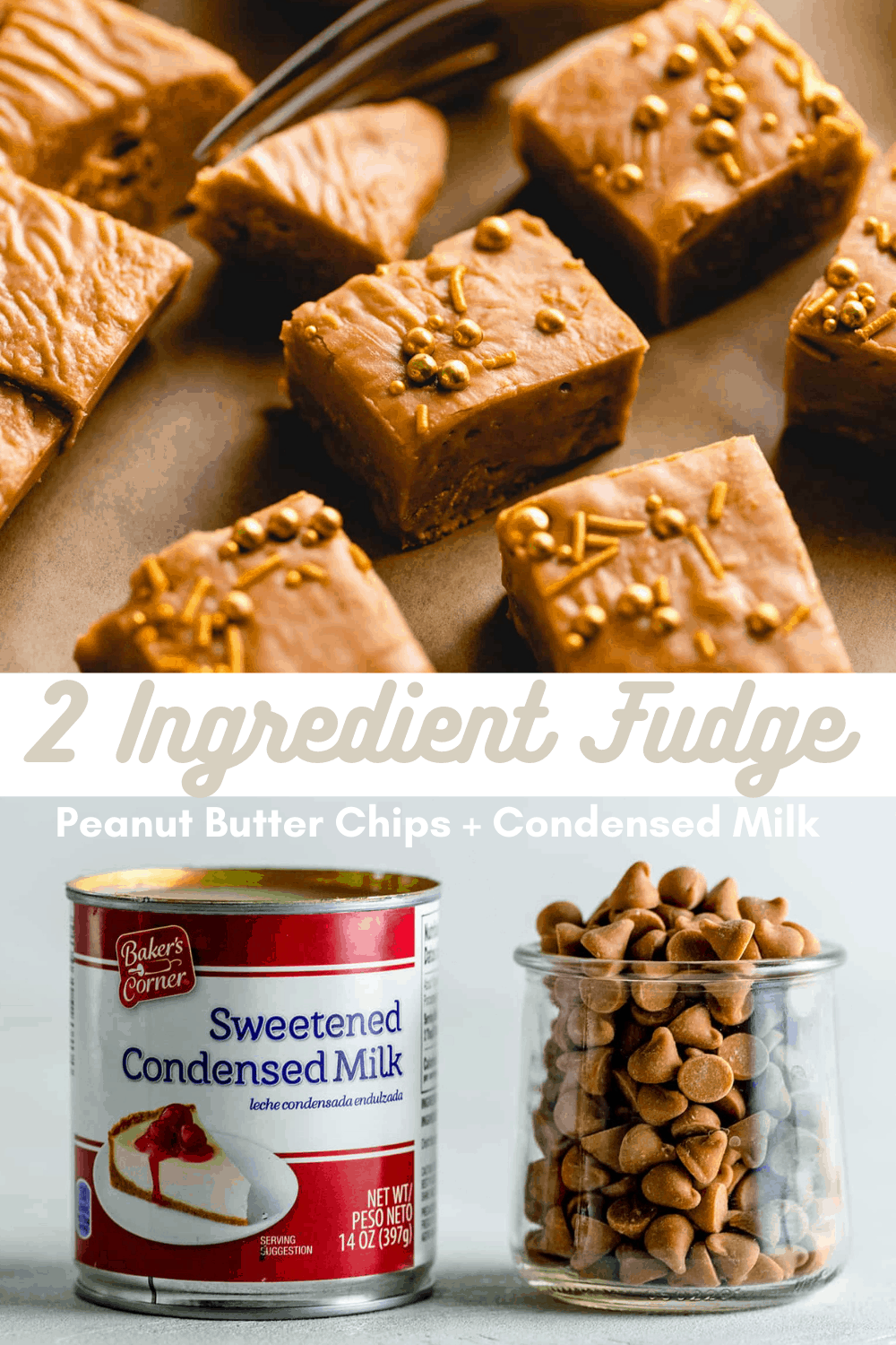 2 Ingredient Peanut Butter Fudge with Condensed Milk Damn Easy Recipes