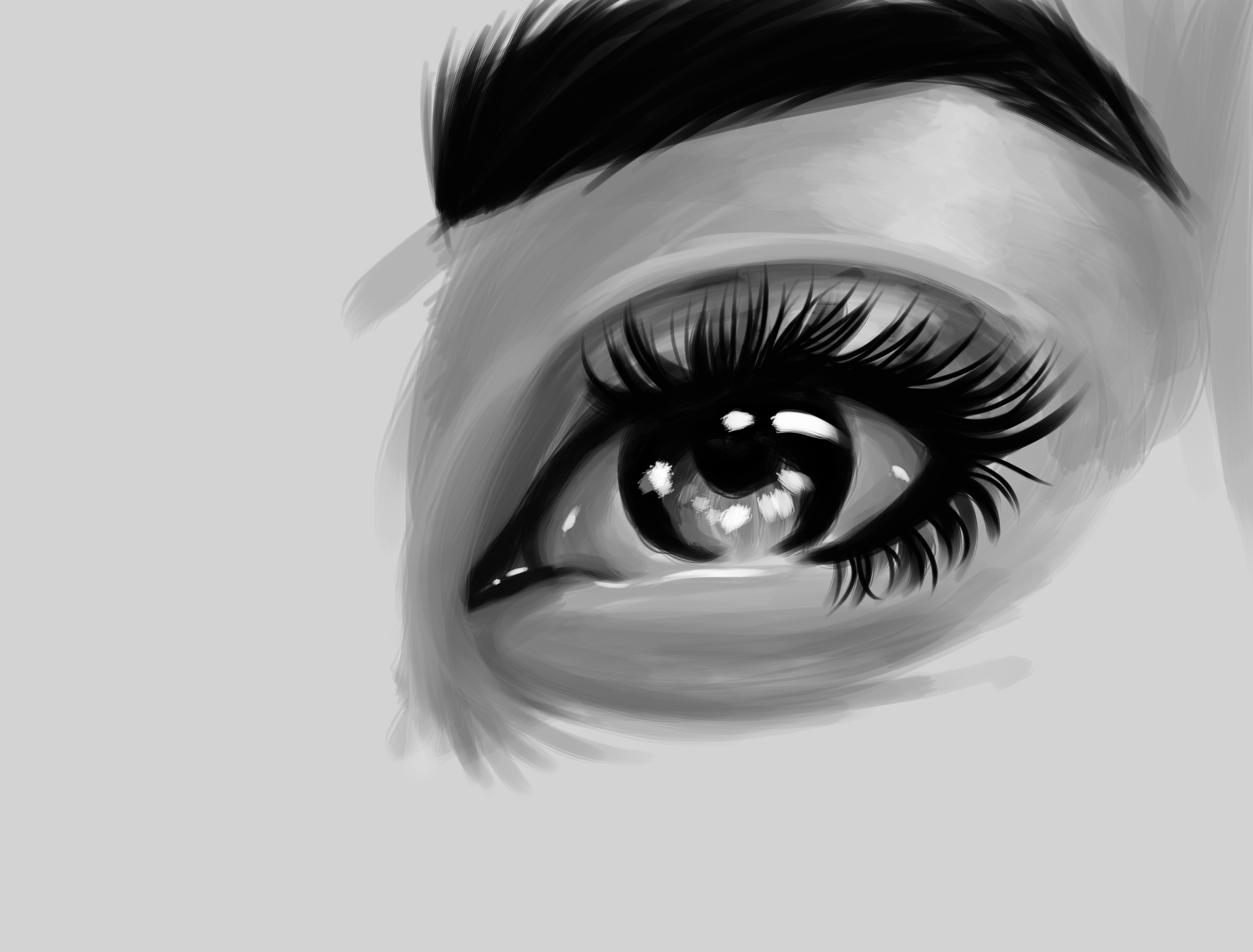 Digital Painting Eyes Practise Damon Chenh
