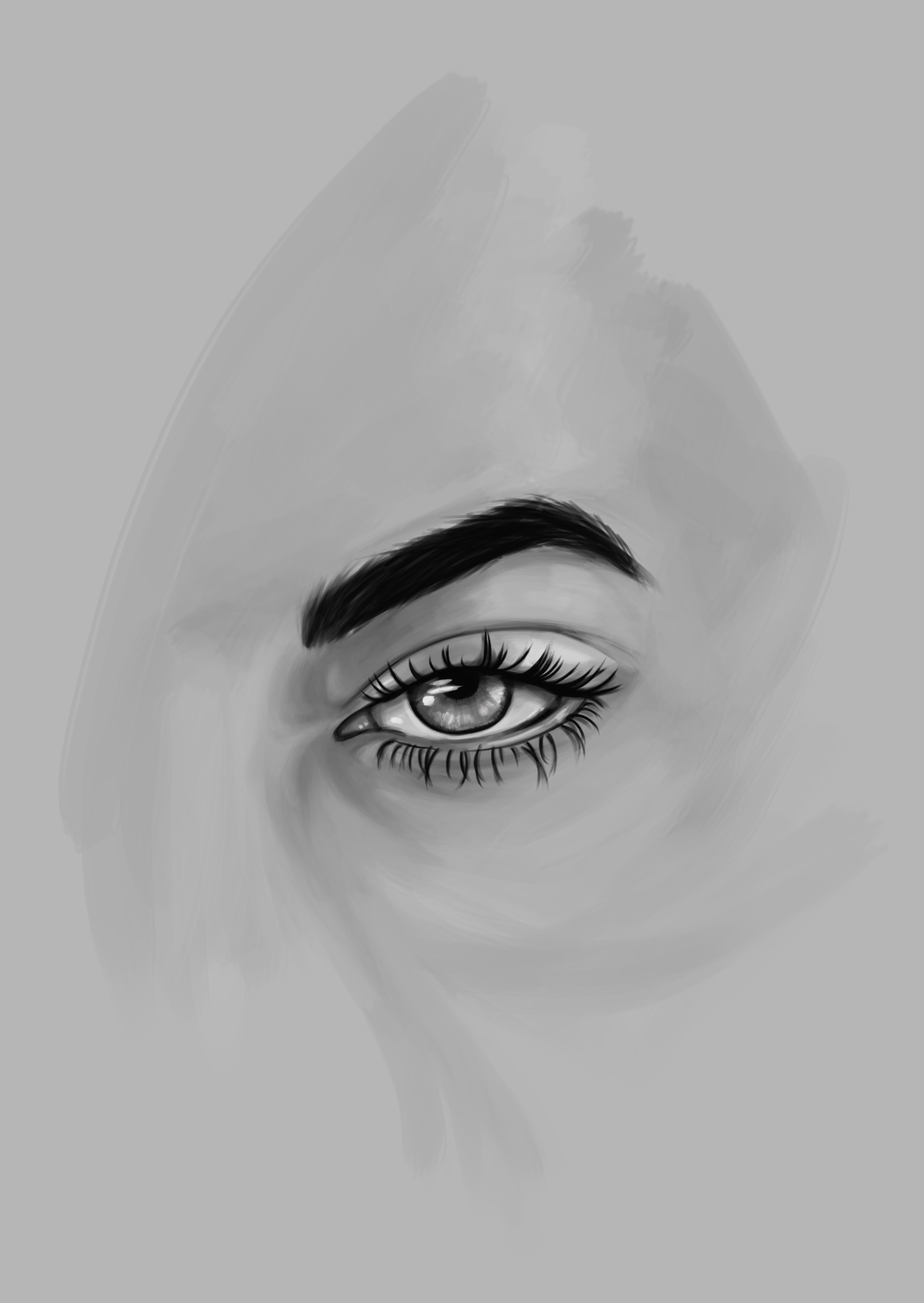 Digital Painting Eyes Practise Damon Chenh