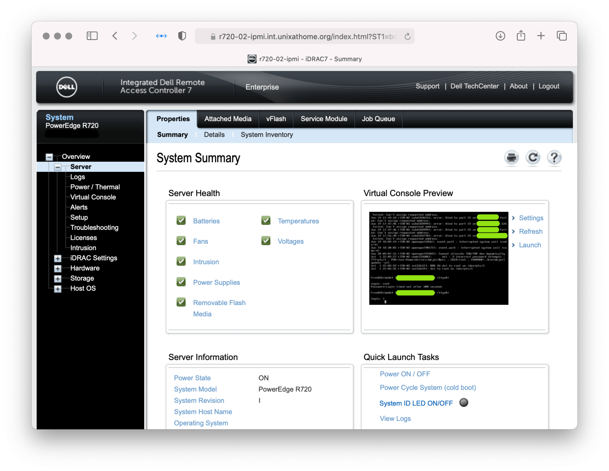 Accessing a Dell iDRAC 7 via Nginx reverse proxy Dan