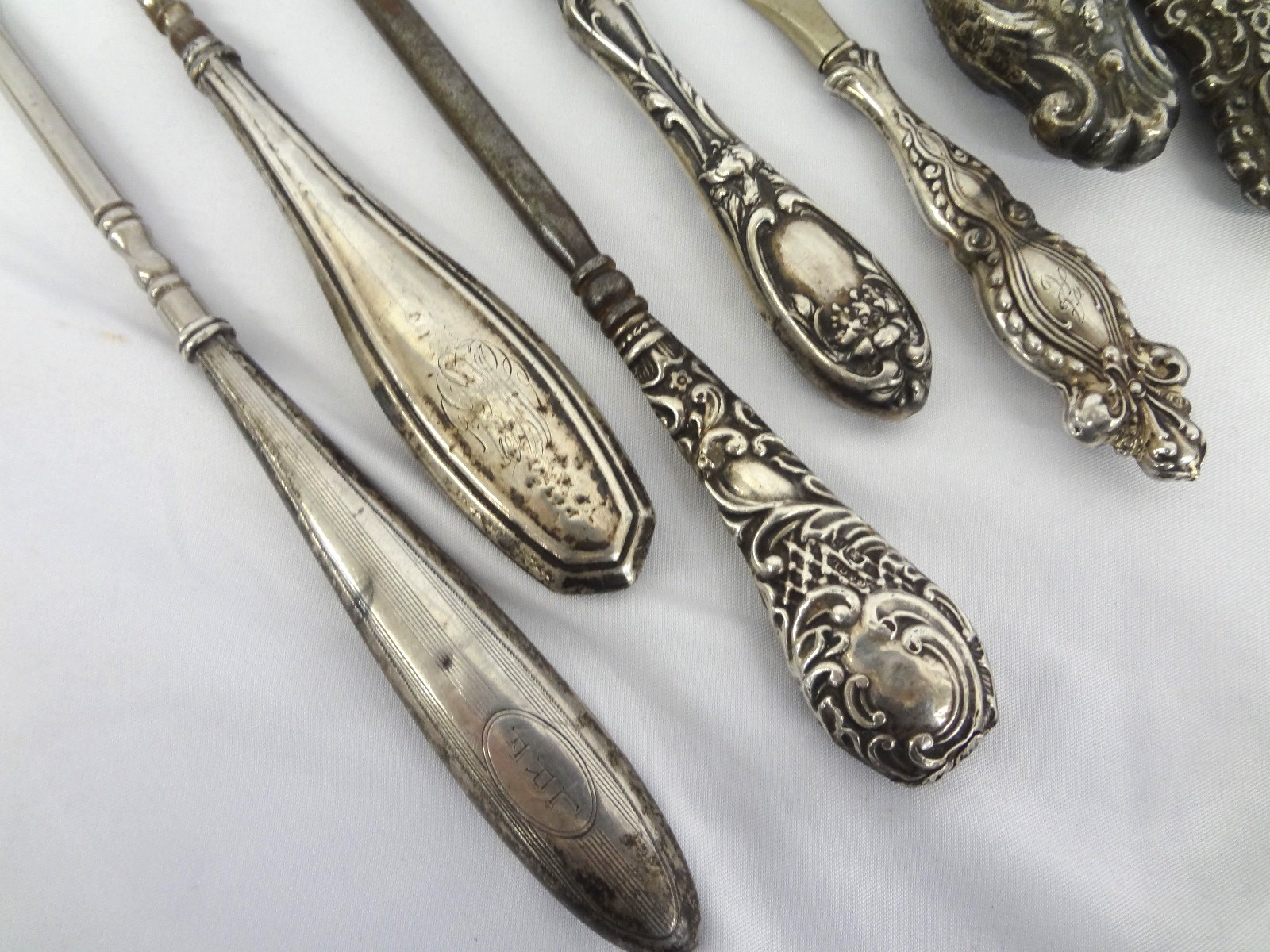 Lot Detail (8) Sterling Silver Handled Dresser Tools