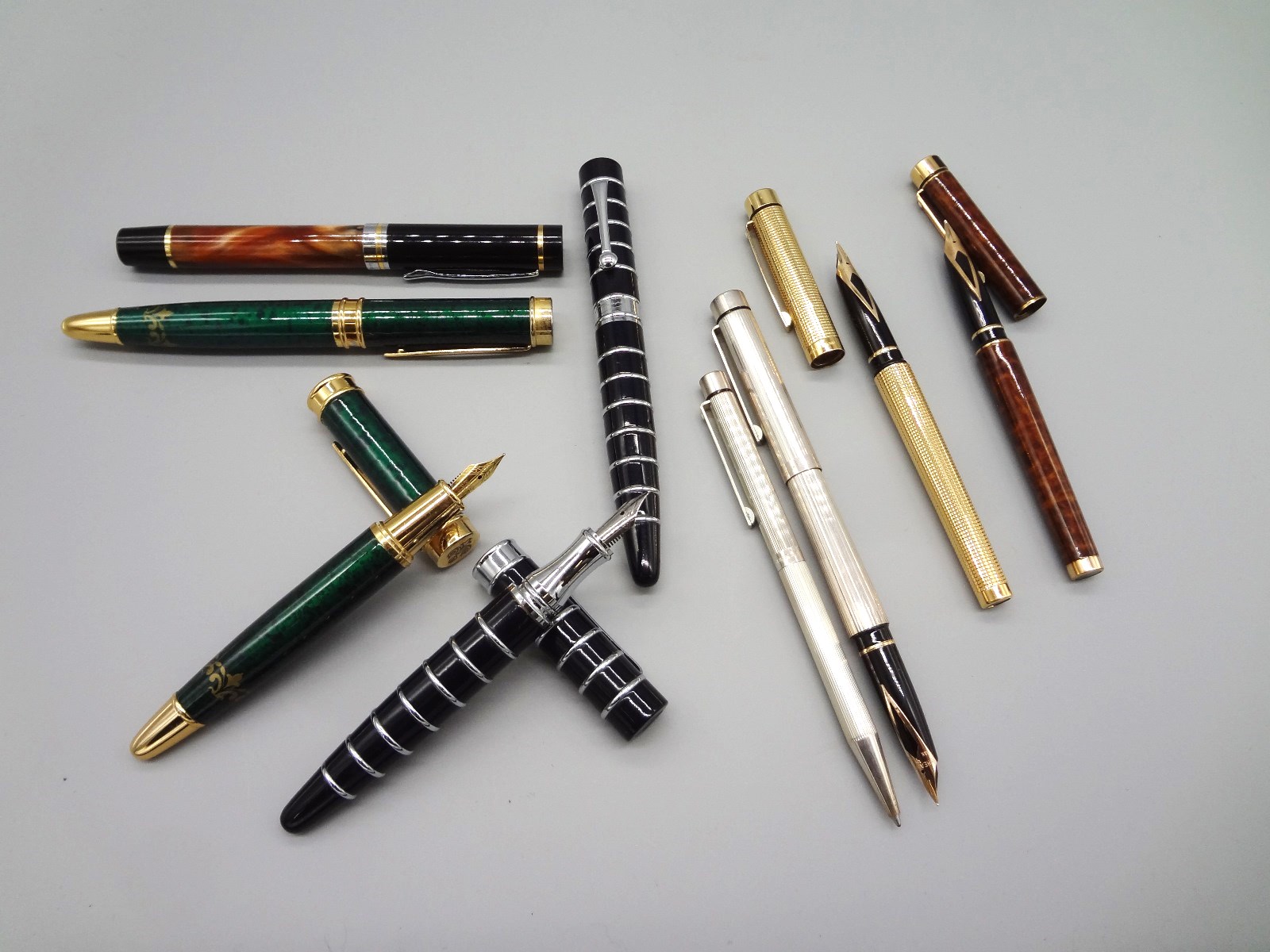 Lot Detail Group of 14K Nib Fountain Pens Sheaffer, German Made