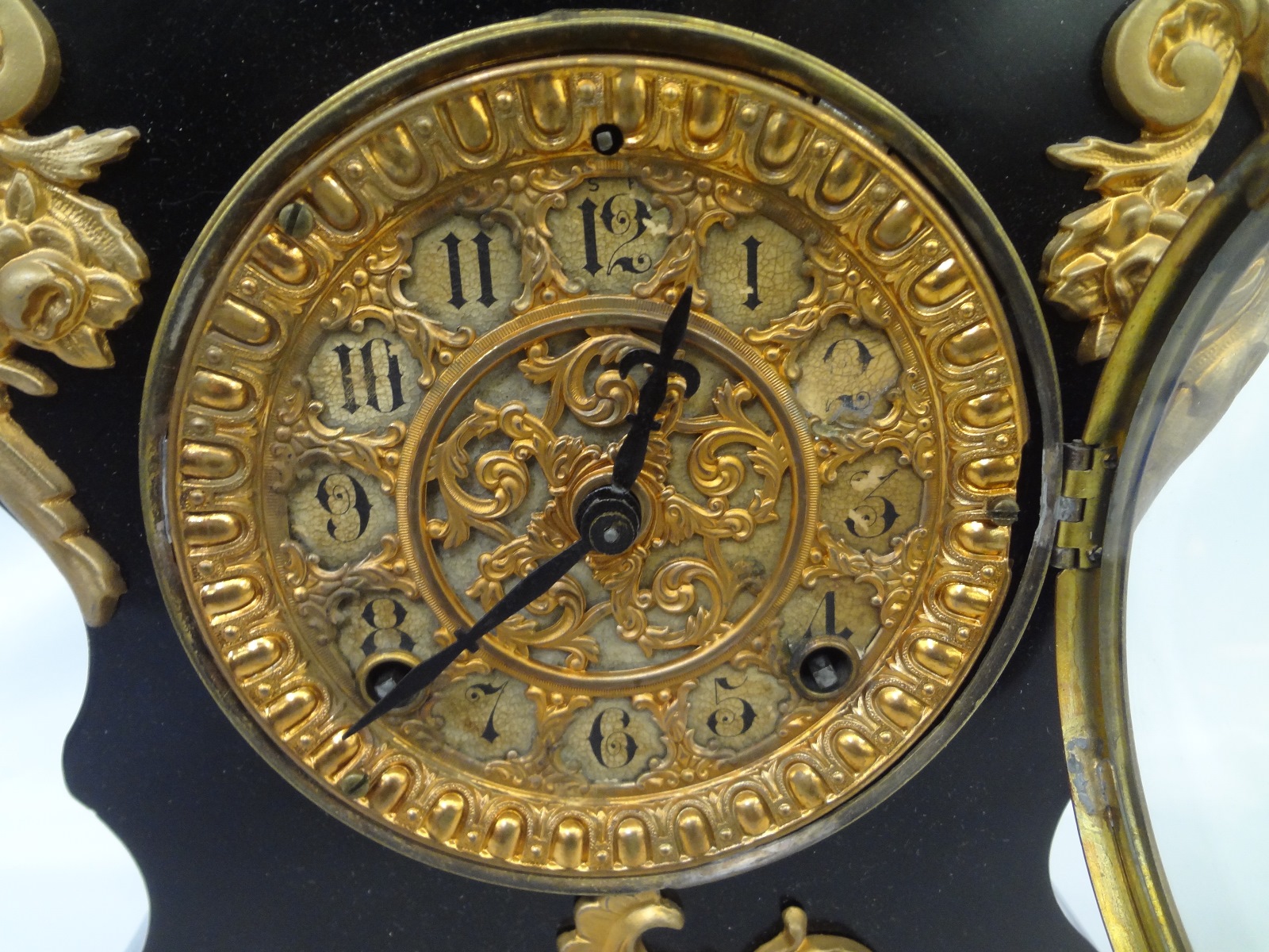 Lot Detail Ansonia Gilt Mantle Clock Brass Ormolu Mounts 1882