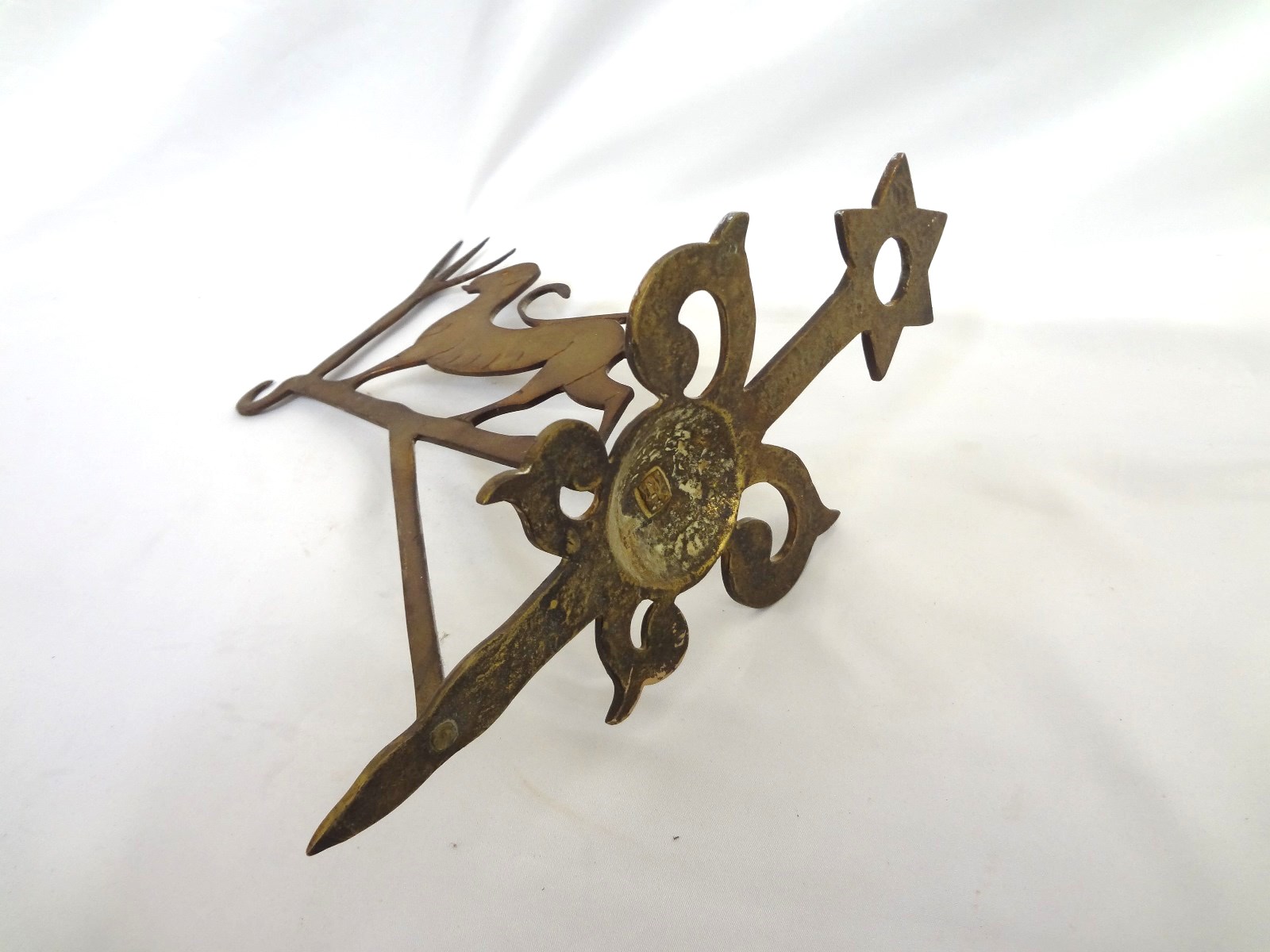 Lot Detail Early Brass Hand Wrought Dog Figure Wall Hook