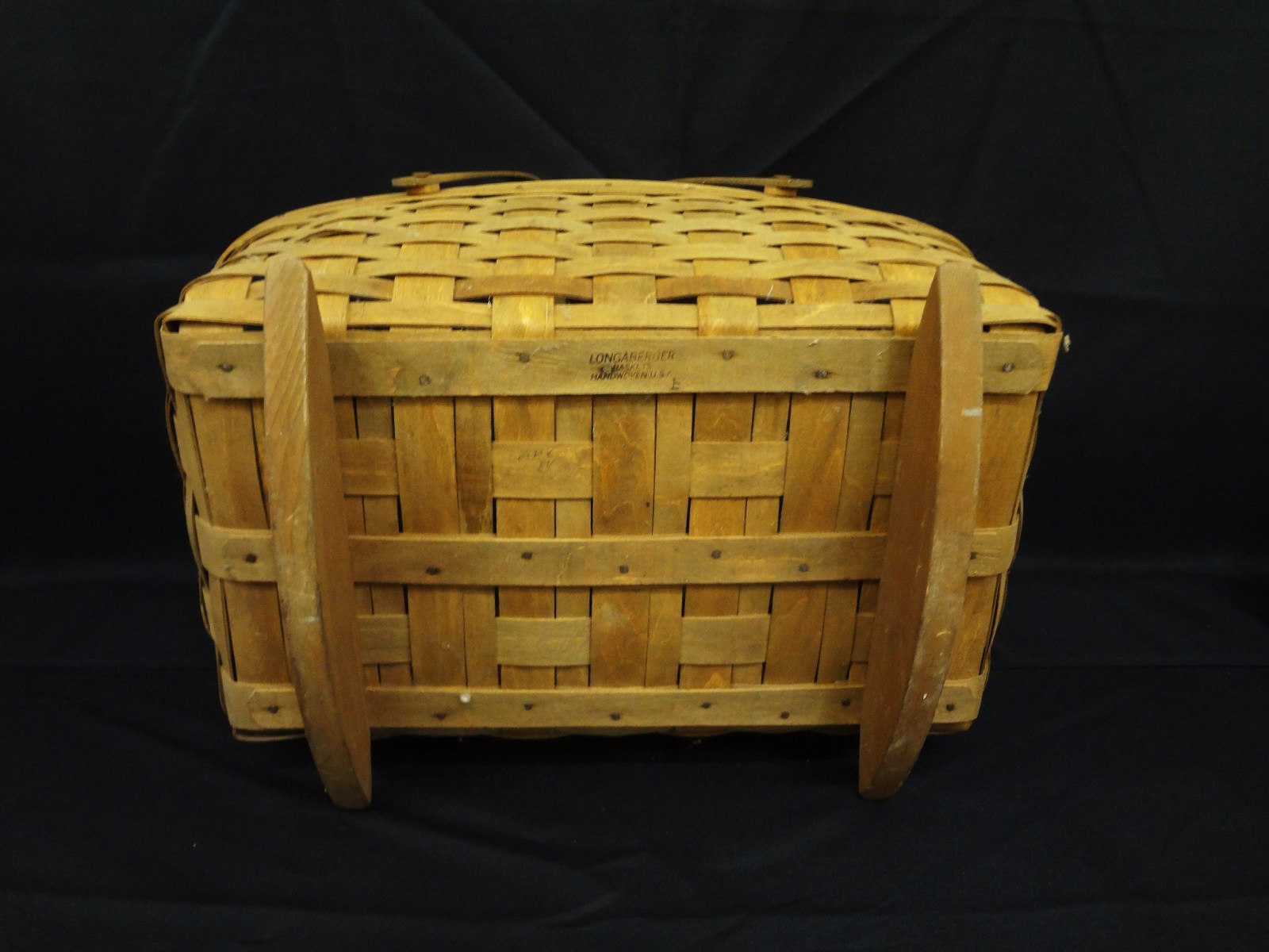 Lot Detail Longaberger 2 Handle Cradle Basket