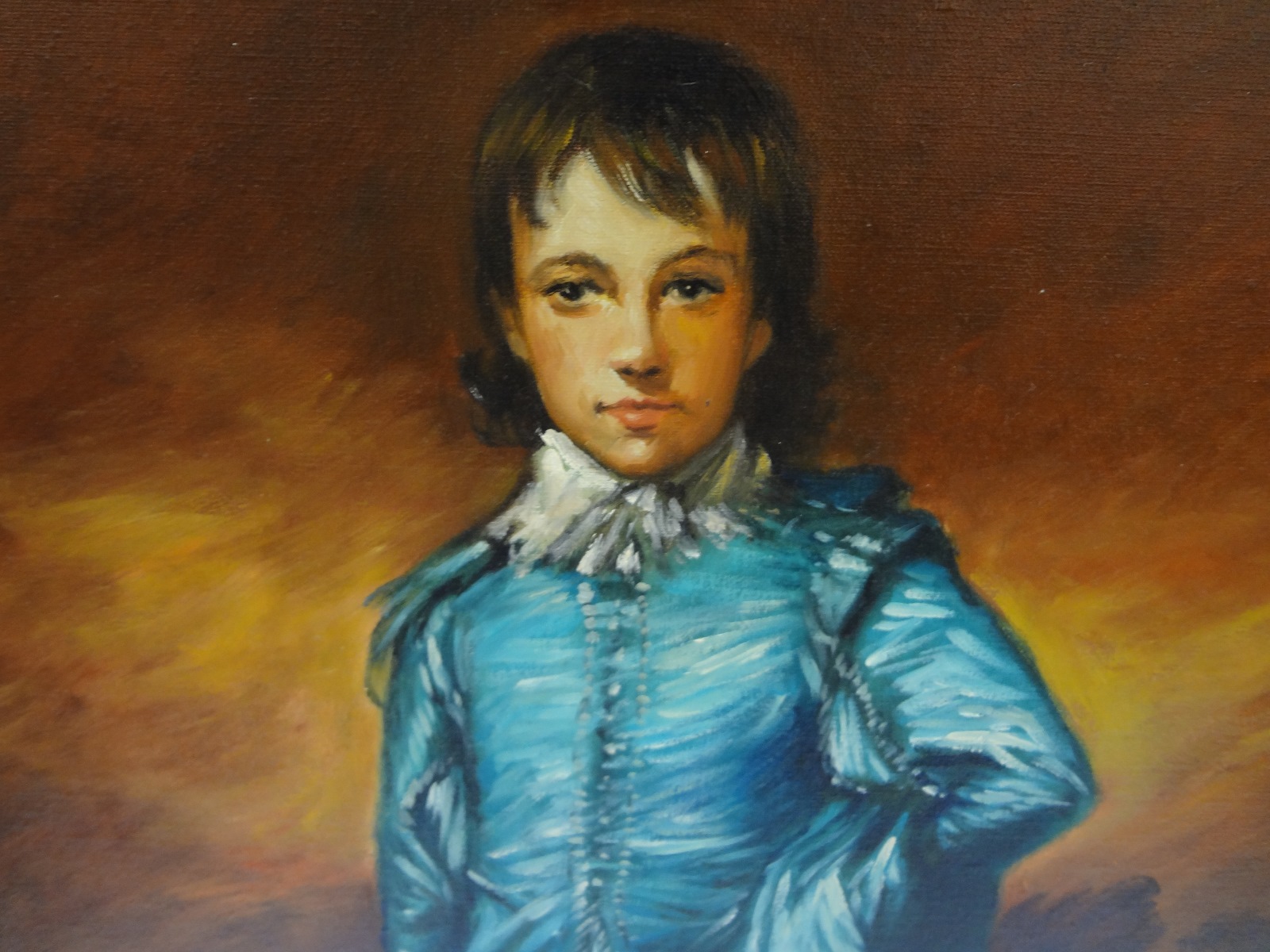 Lot Detail Masterpiece Gallery Reproduction Painting "Blue Boy
