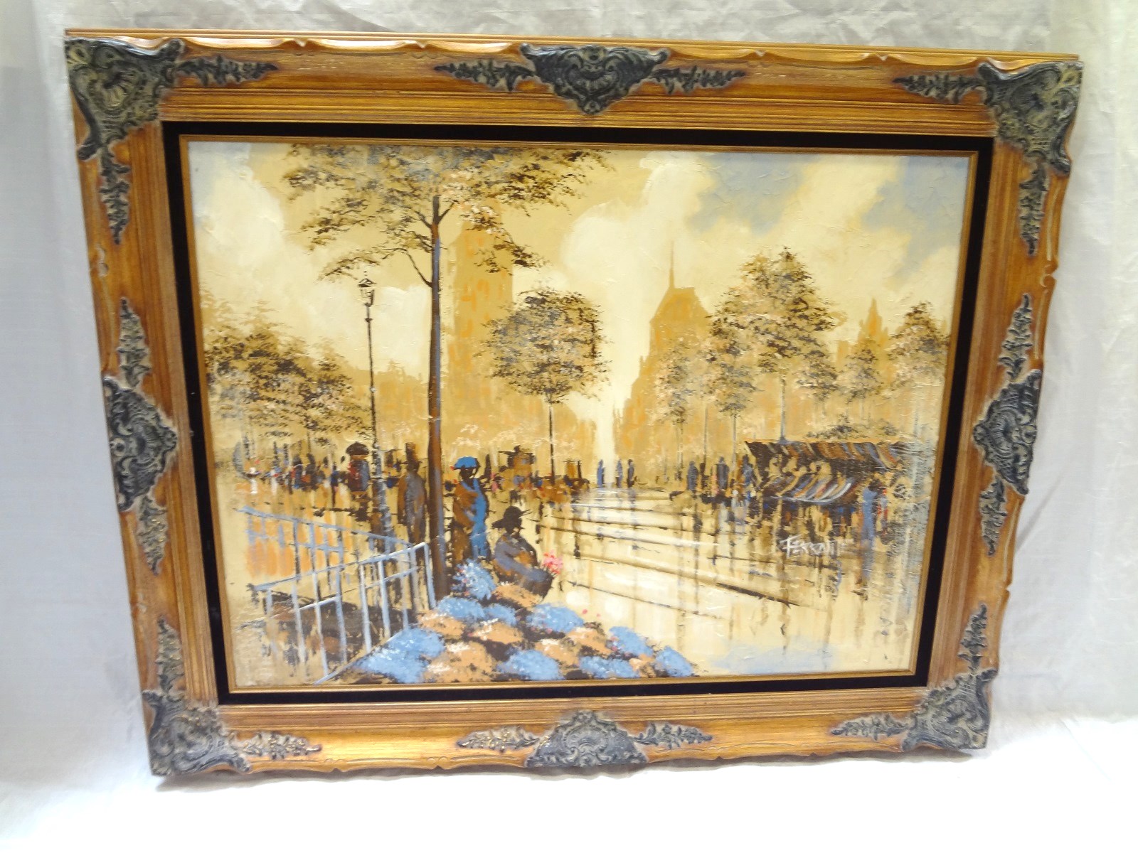 Lot Detail After Frank Ferrante 20th Century Oil Painting