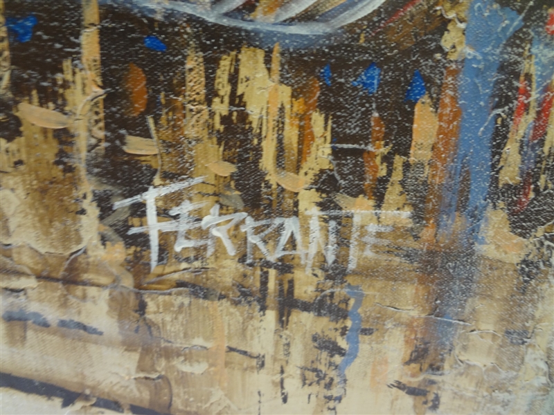 Lot Detail After Frank Ferrante 20th Century Oil Painting