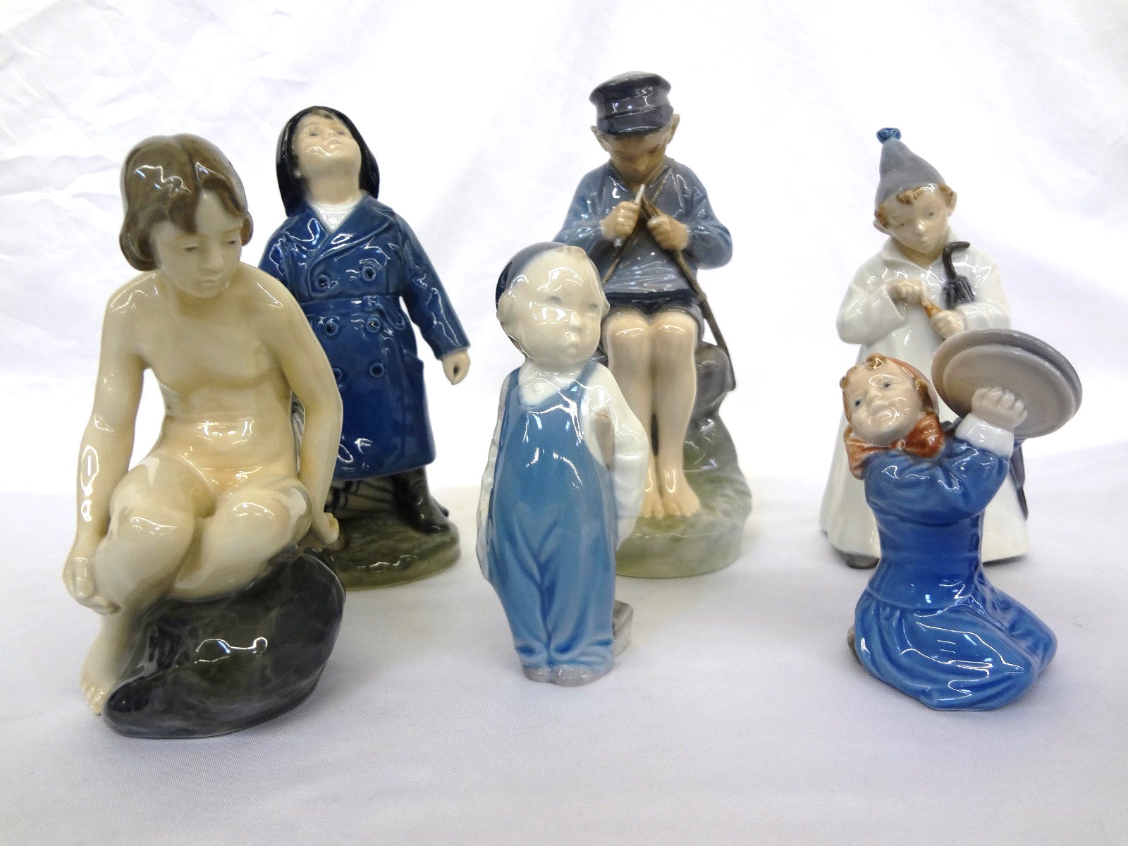 Lot Detail (6) Royal Copenhagen Figurines