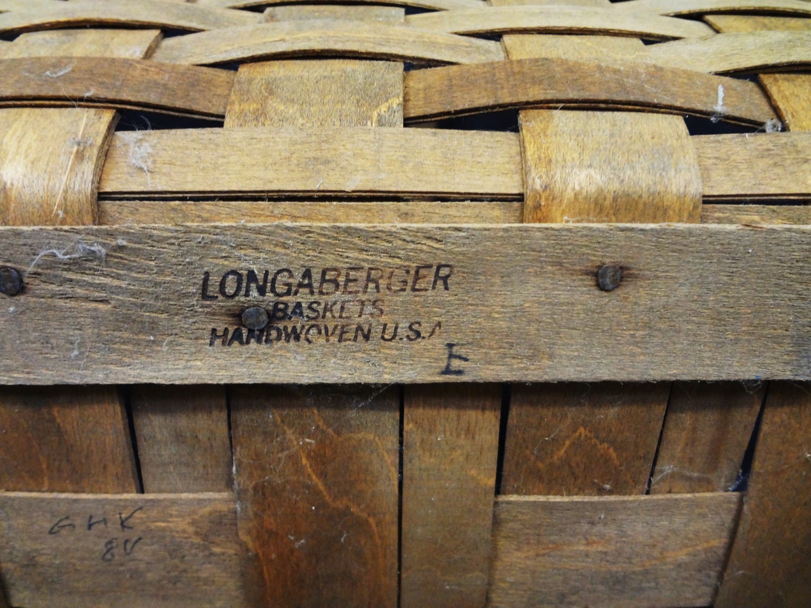 Lot Detail Longaberger 2 Handle Cradle Basket