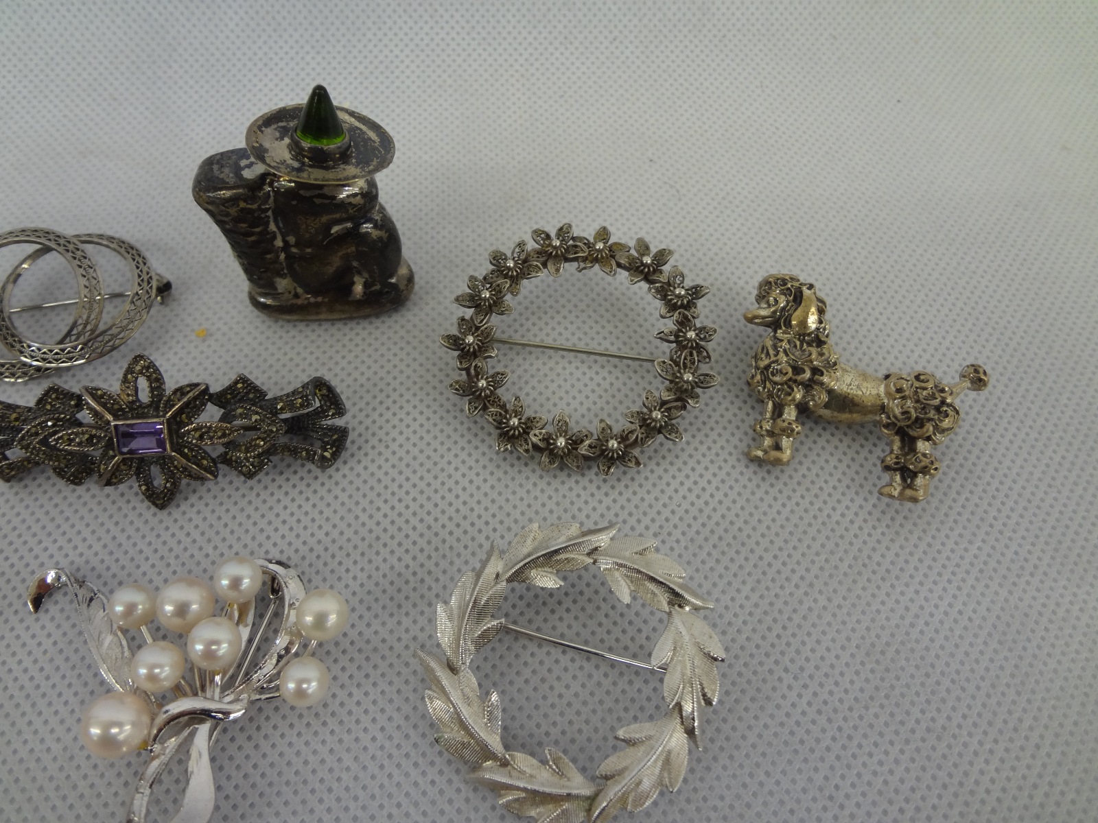 Lot Detail (11) Sterling Silver Brooches (2) Enameled Norway