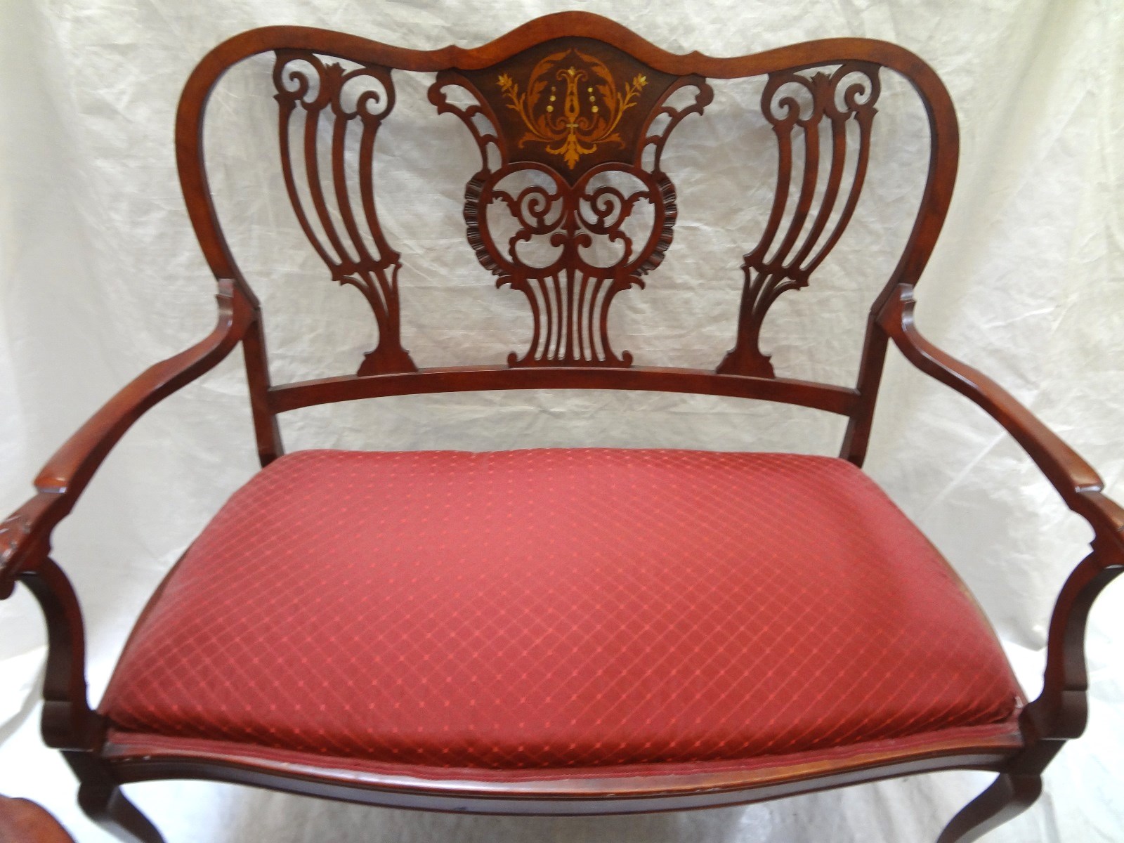 Lot Detail (3) Piece Sitting Room Set Settee, Arm Chair and Side Chair.