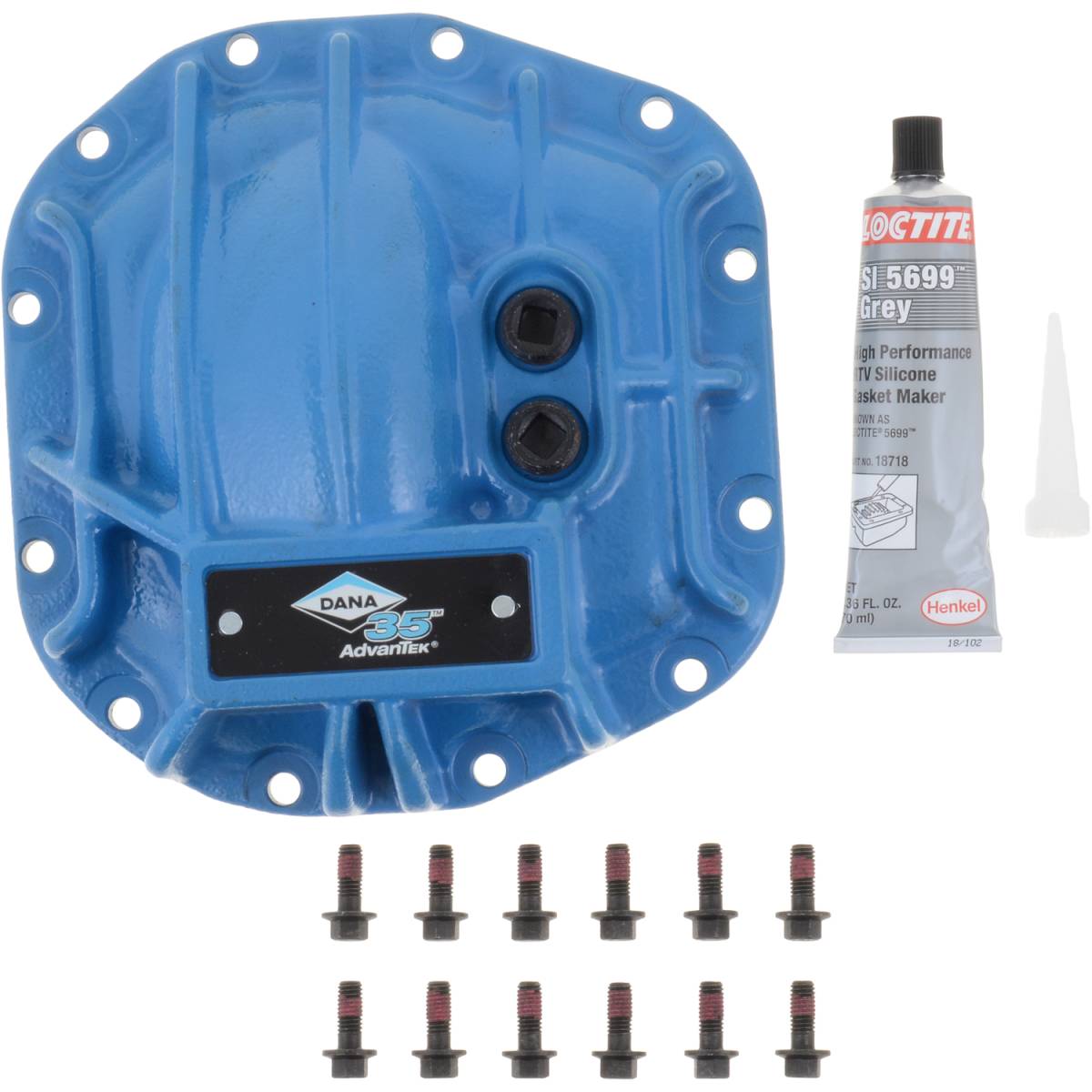 Blue Differential Cover Kit JL Dana 35 AdvanTEK rear