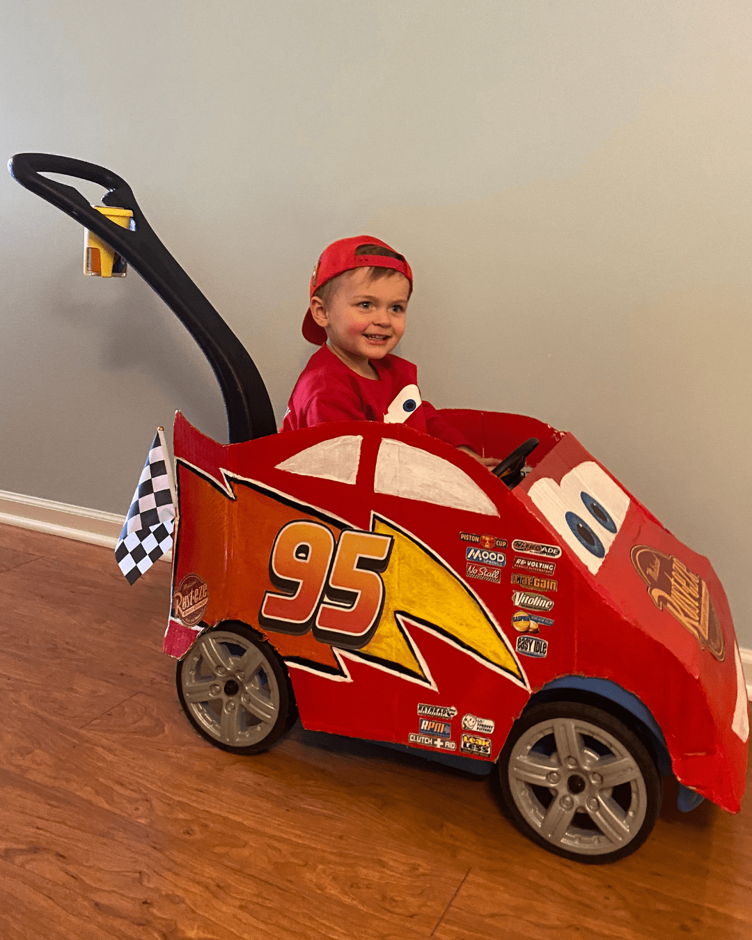 DIY Lightning McQueen Halloween Costume Dana Traynor
