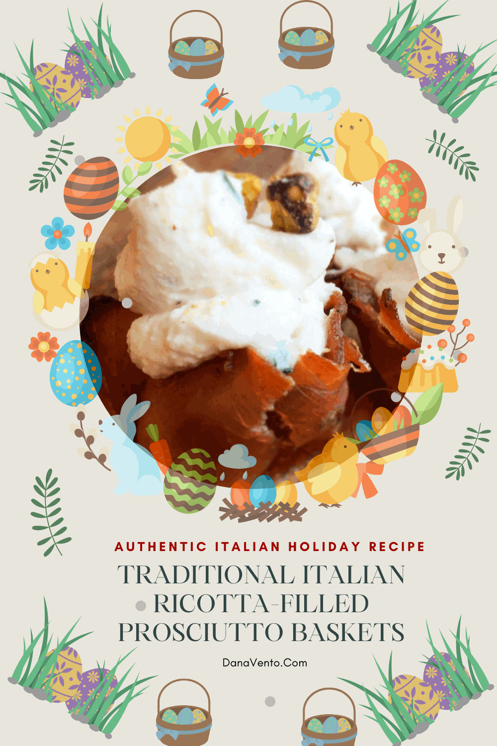 Traditional Italian RicottaFilled Prosciutto Baskets