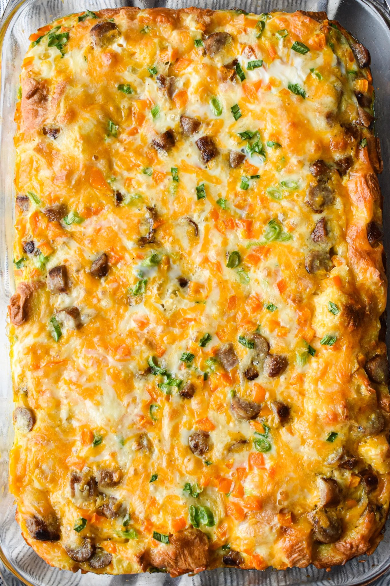 Crescent Roll Breakfast Casserole • Dance Around the Kitchen