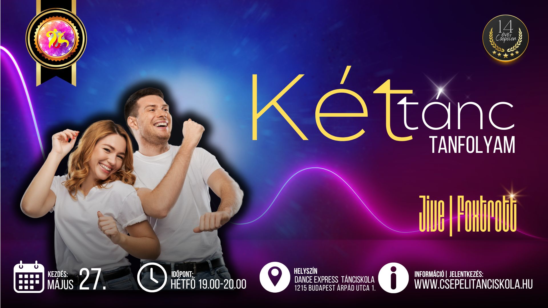 KÉTTÁNC tanfolyam Dance Express Tánciskola és Tánc Sport Egyesület