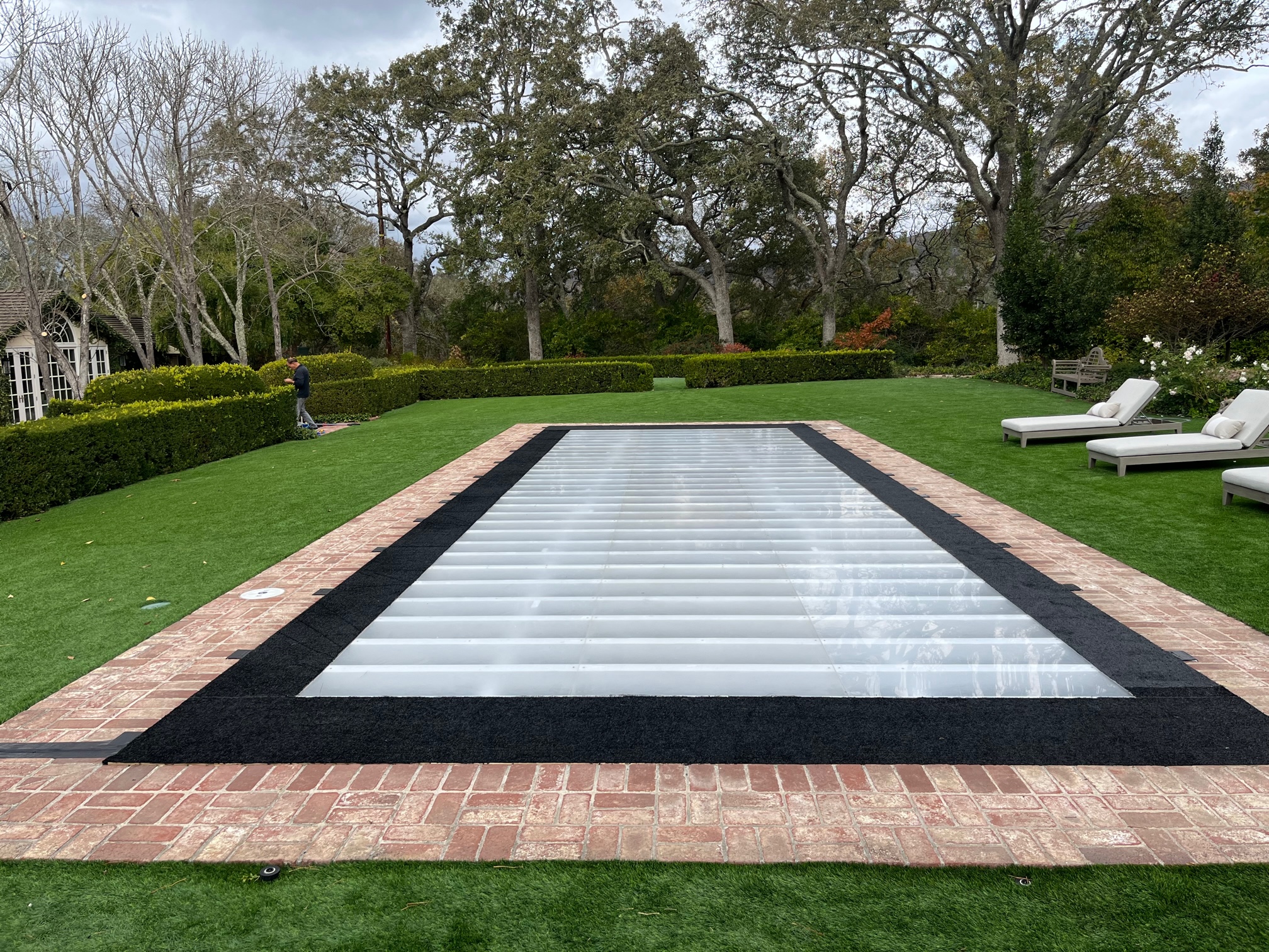 Flush Mounted Plexiglass/Acrylic Pool Cover Dance Floor (Napa CA