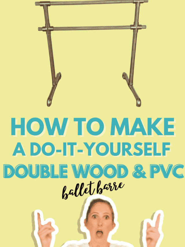 DIY Ballet Barre Double Wood and PVC Pipe 2 Instructions & Video
