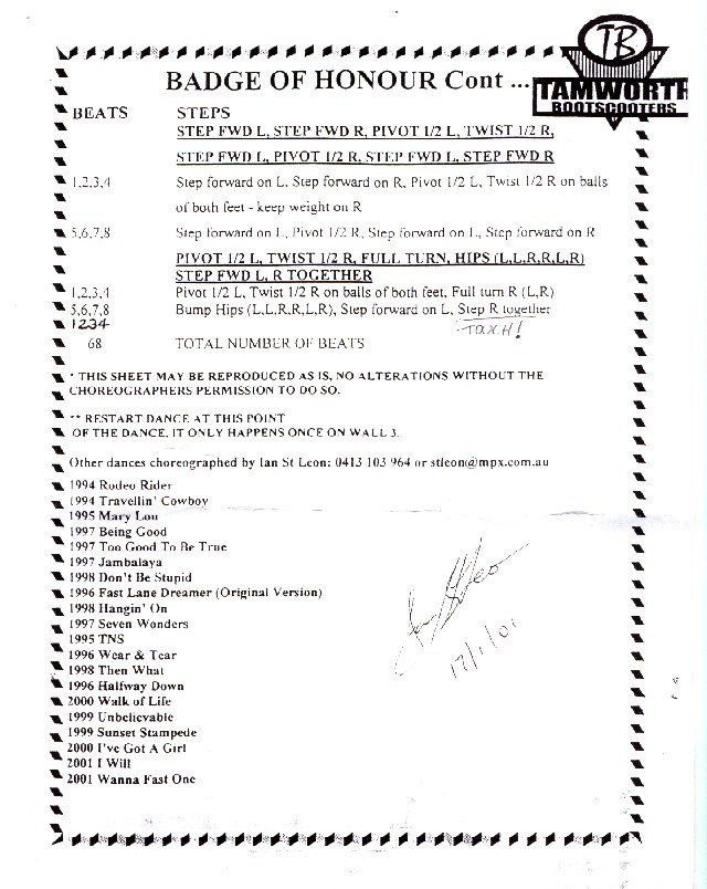 David's Line Dance Page