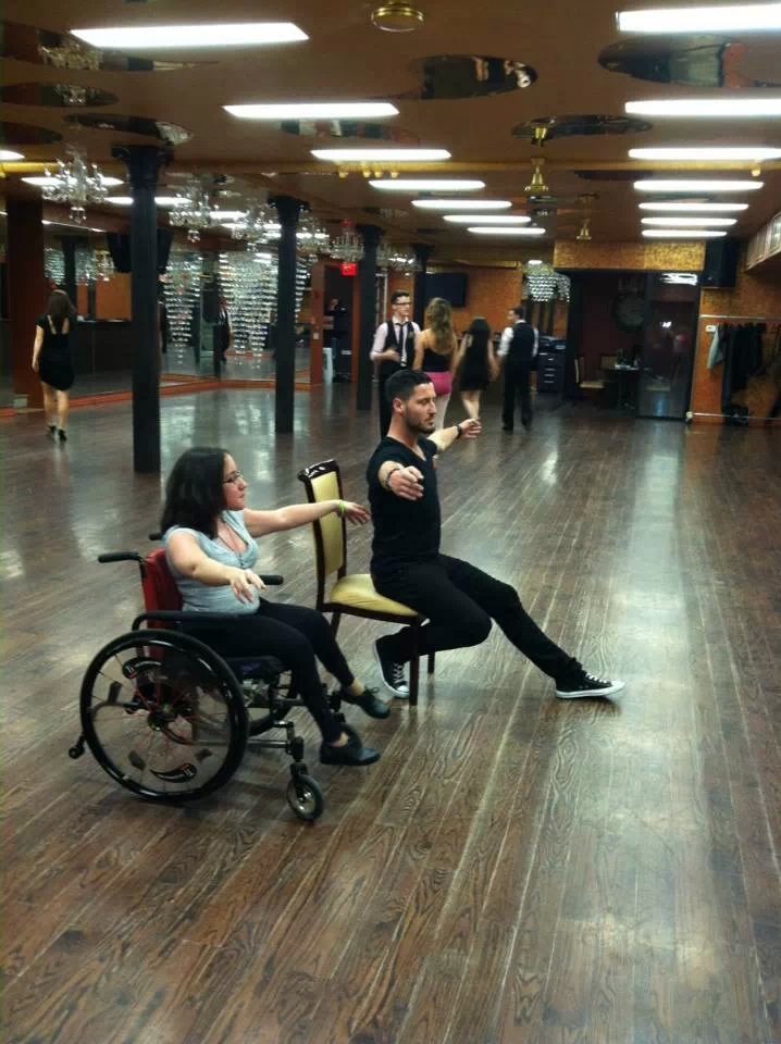 Val Chmerkovskiy Teaches Wheelchair Dancing