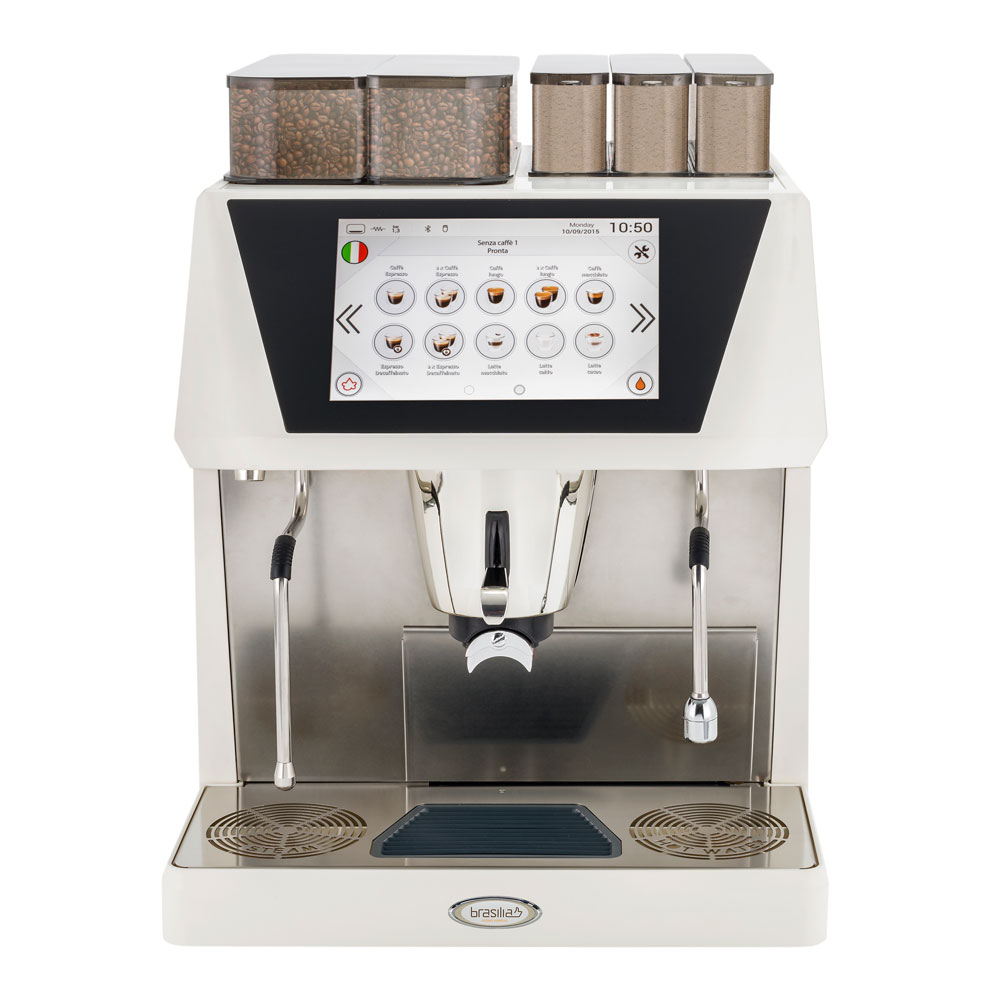 Brasilia Aurea Bean to Cup Coffee Machine Dancing Goat Coffee