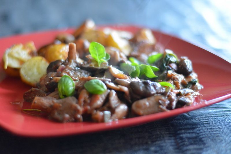 Aromatic mixed mushroom goulash (vegan) Dancing Unicorns