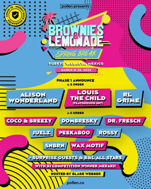 Brownies & Lemonade announce spring break lineup with Alison Wonderland