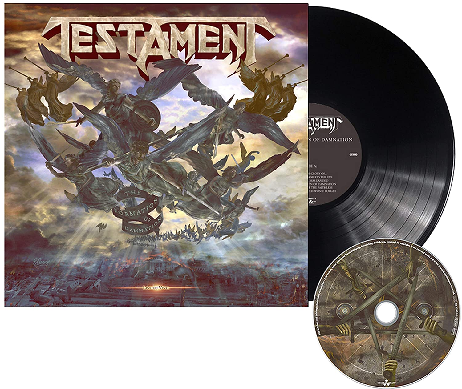TESTAMENT FORMATION OF DAMNATION LP + CD Dancing Bear