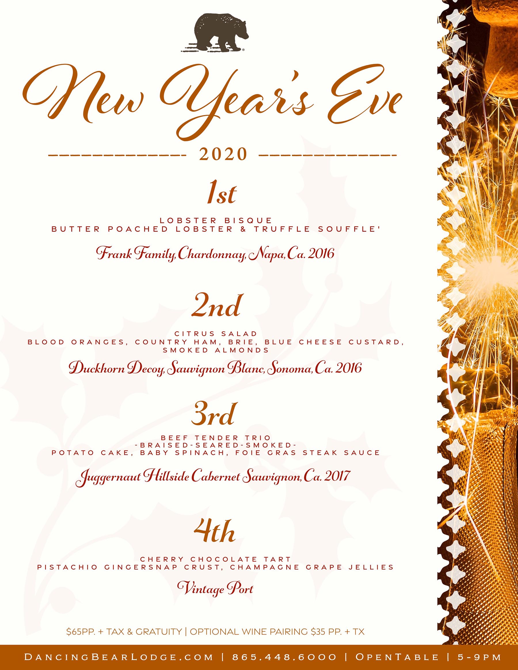 New Year’s Eve Dancing Bear Lodge