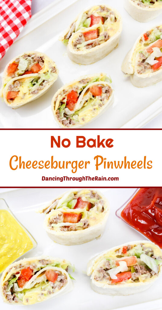 Easy Cheeseburger Pinwheels Dancing Through the Rain