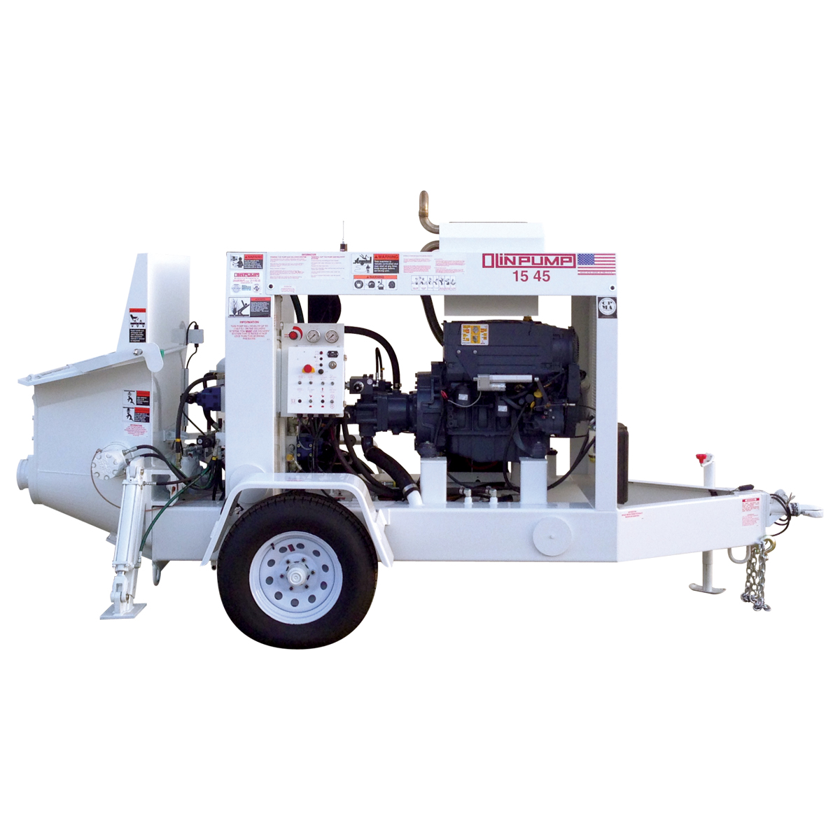 Olinpump 1545 Swing Tube Concrete Pump Danco Distributing Concrete