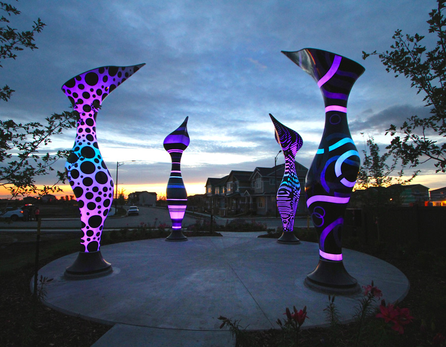 glowing artwork Dan Corson