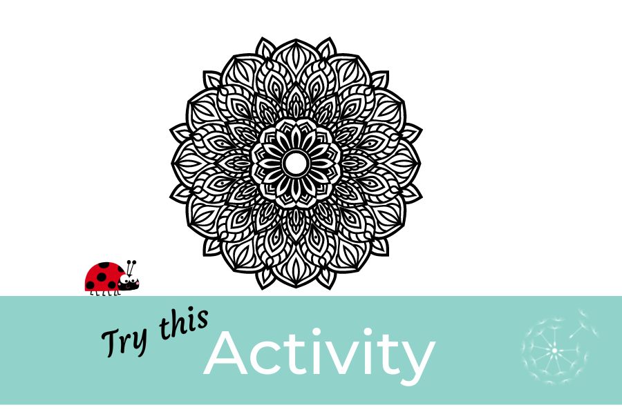 Children's Activity Therapeutic Colouring Dandelion Training