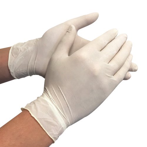 Disposable Latex Gloves 100pk Medium D&H Direct