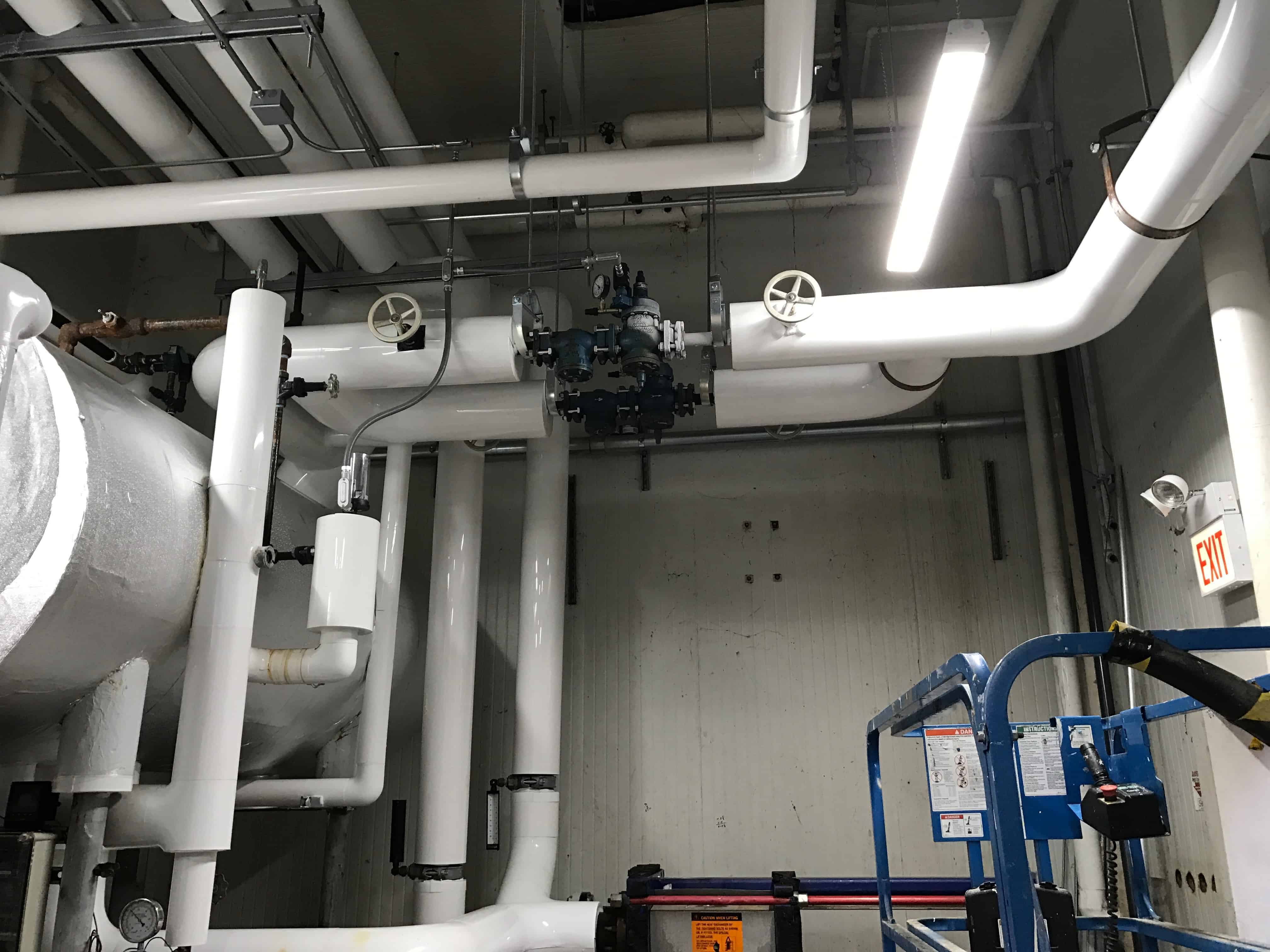 300 Ton Ammonia / Glycol Heat Exchanger Process Cooling Installation