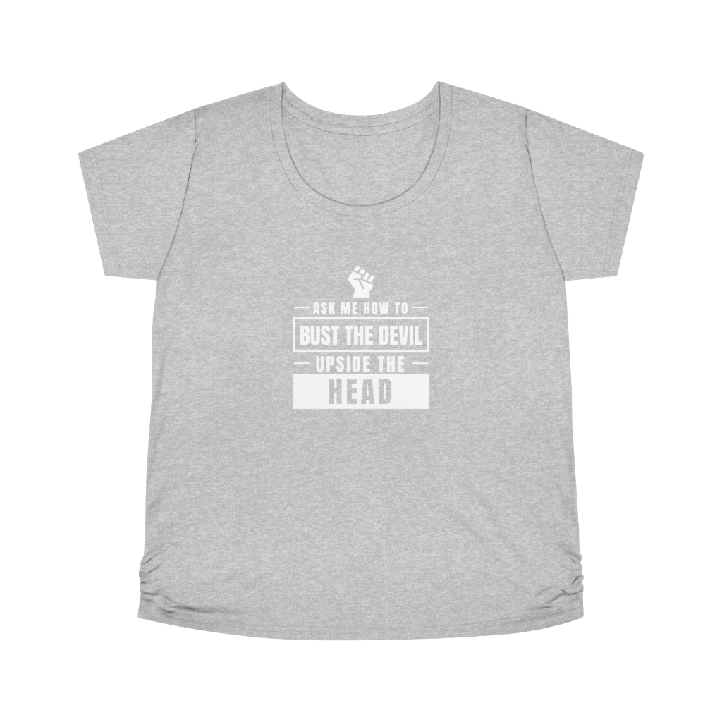 Bust the Devil Upside the Head Maternity Tee Discovering Truth