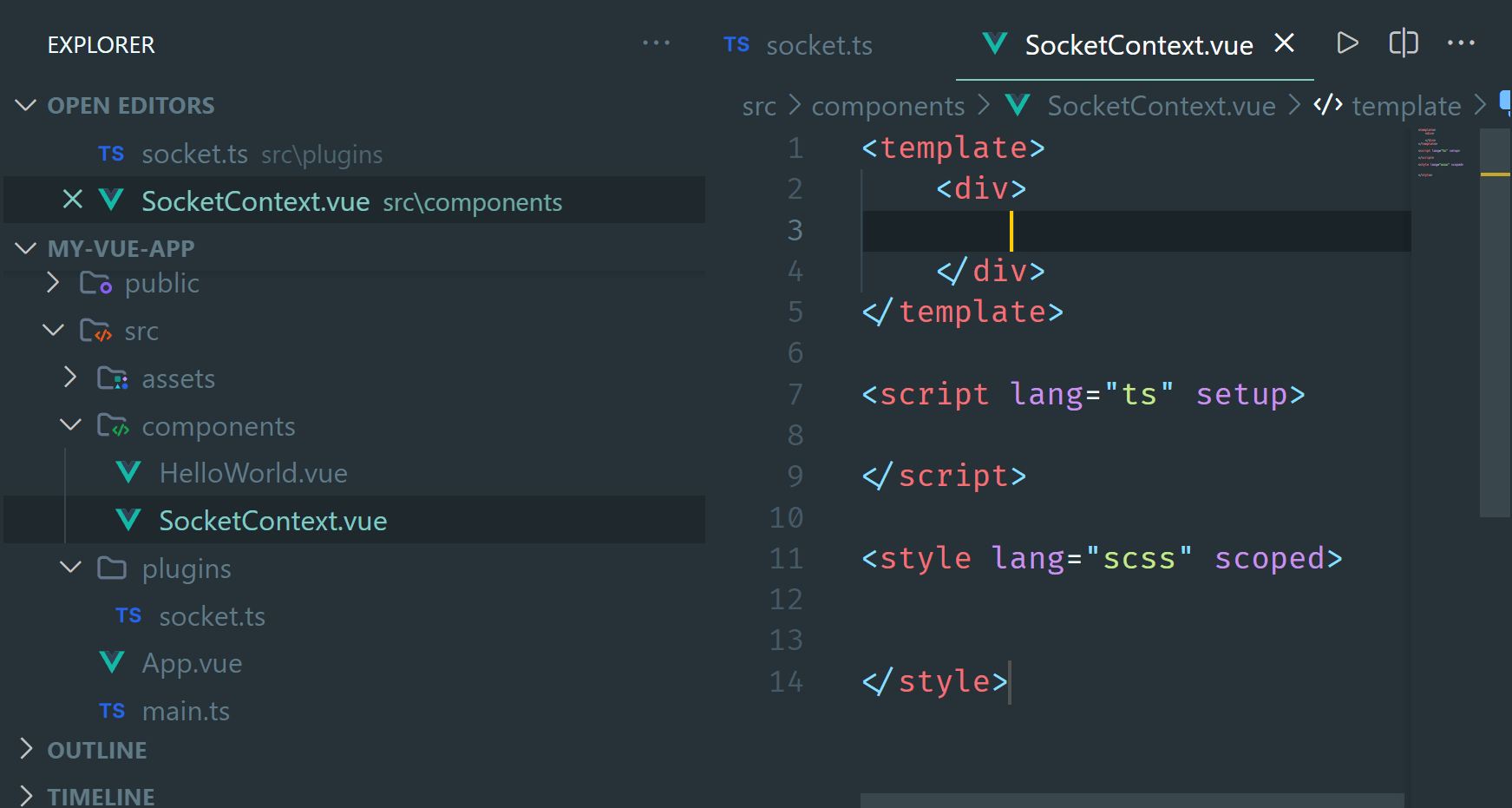 How to use Socket.io with Vue js and Typescript