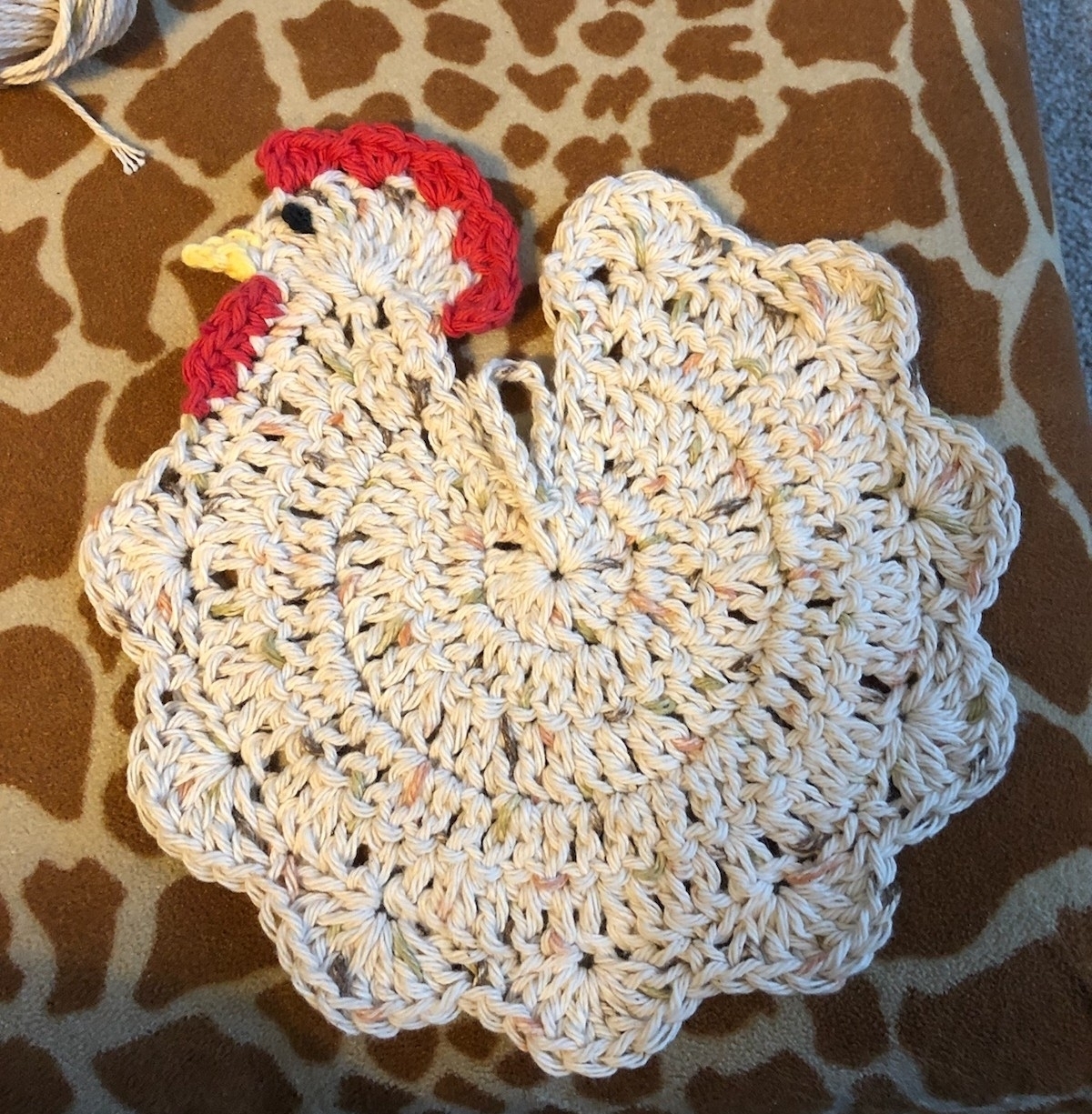 Chicken Crochet Potholder Daniel Art and Yarn Chicken Crochet Potholder Daniel Art and Yarn