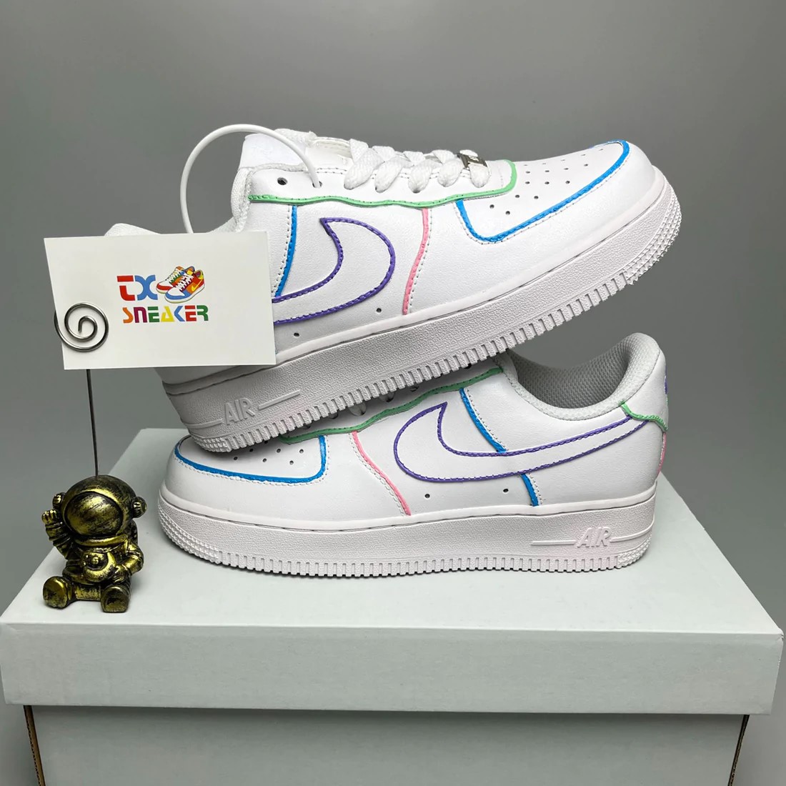 Multiple Line Color Air Force 1 Custom Daniel Customs