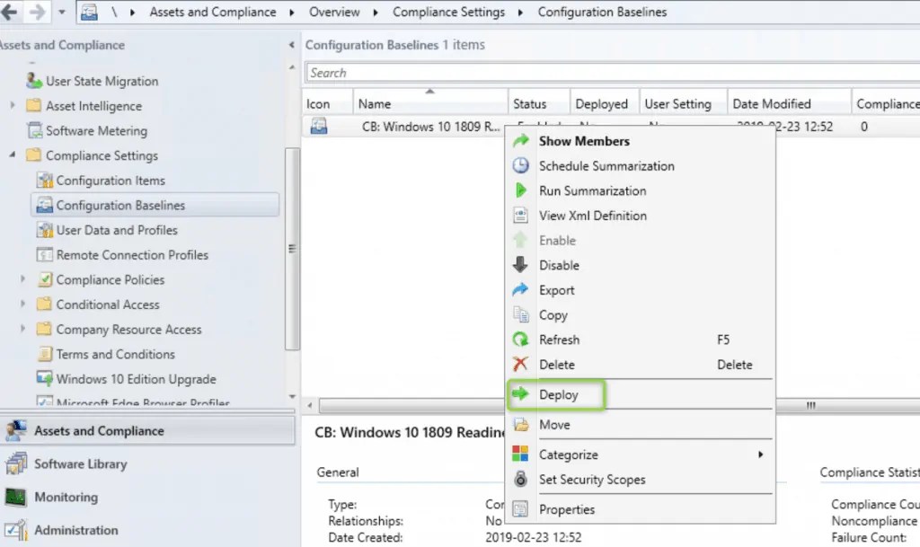 How To Create a Custom Configuration Baseline in SCCM