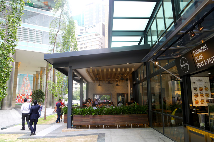 The Providore Cafe In A Glasshouse In The Middle of Raffles Place