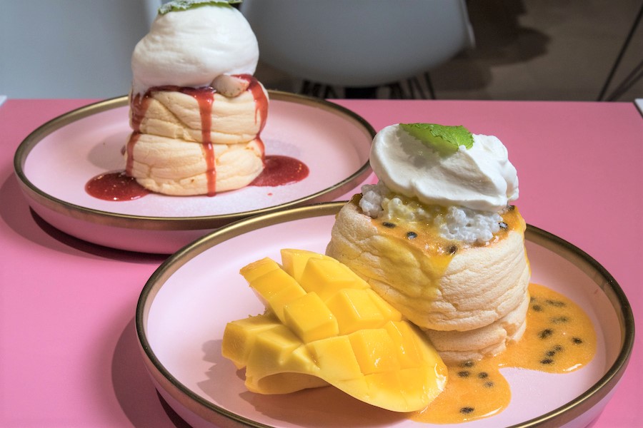 Fluff Stack Soufflé Pancakes Cafe With Wobbly Boba Pancakes At Suntec City, Northpoint City